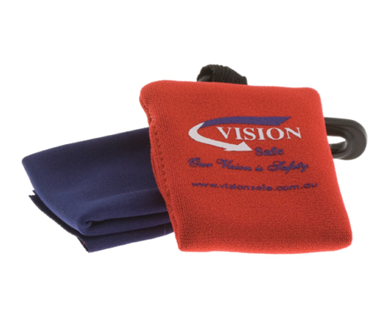Picture of VisionSafe -NTB - Microfibre Lens Cleaning Cloth in Neoprene Pouch 